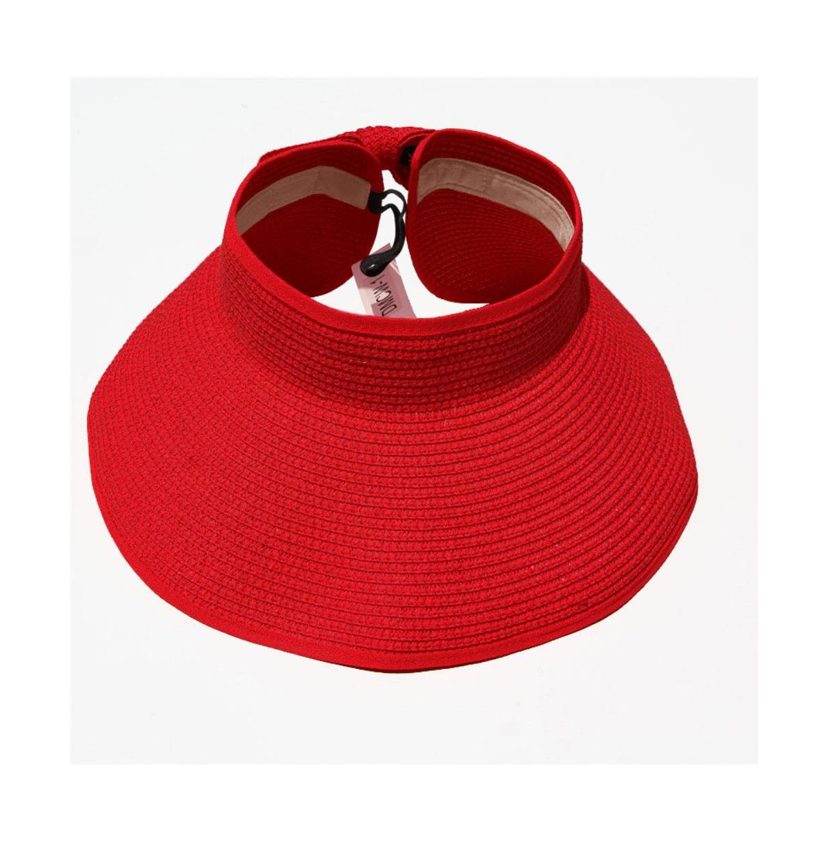 Women's Roll Up Packable Sun Visor Hat - Aqua