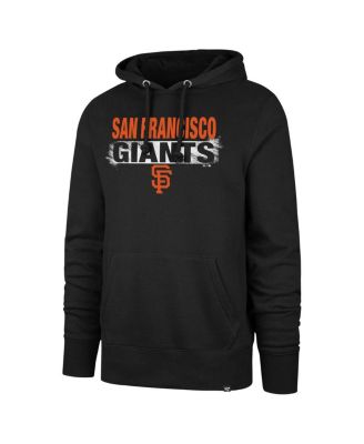 Men's Black Distressed San Francisco Giants Base Slide Headline Pullover Hoodie