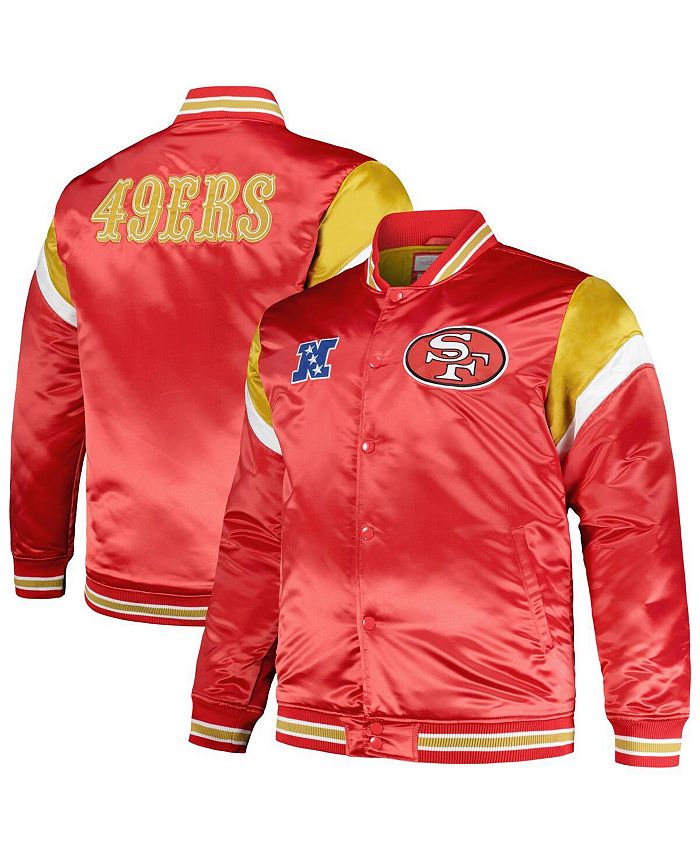 Mitchell Ness Men s Scarlet Distressed San Francisco 49ers Big