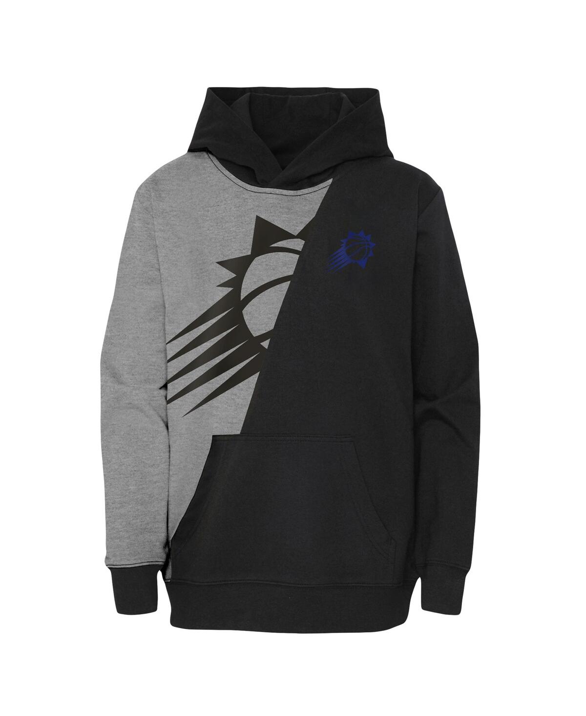 Preschool Boys and Girls Black Phoenix Suns Unrivaled Split Pullover Hoodie - Black
