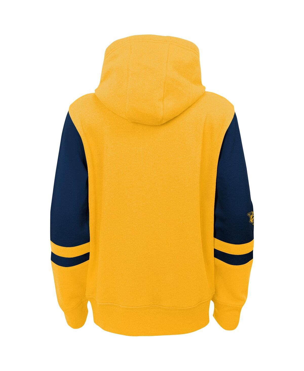 Preschool Boys and Girls OuterstuffNashville Predators Face Off Full Zip Hoodie - Gold