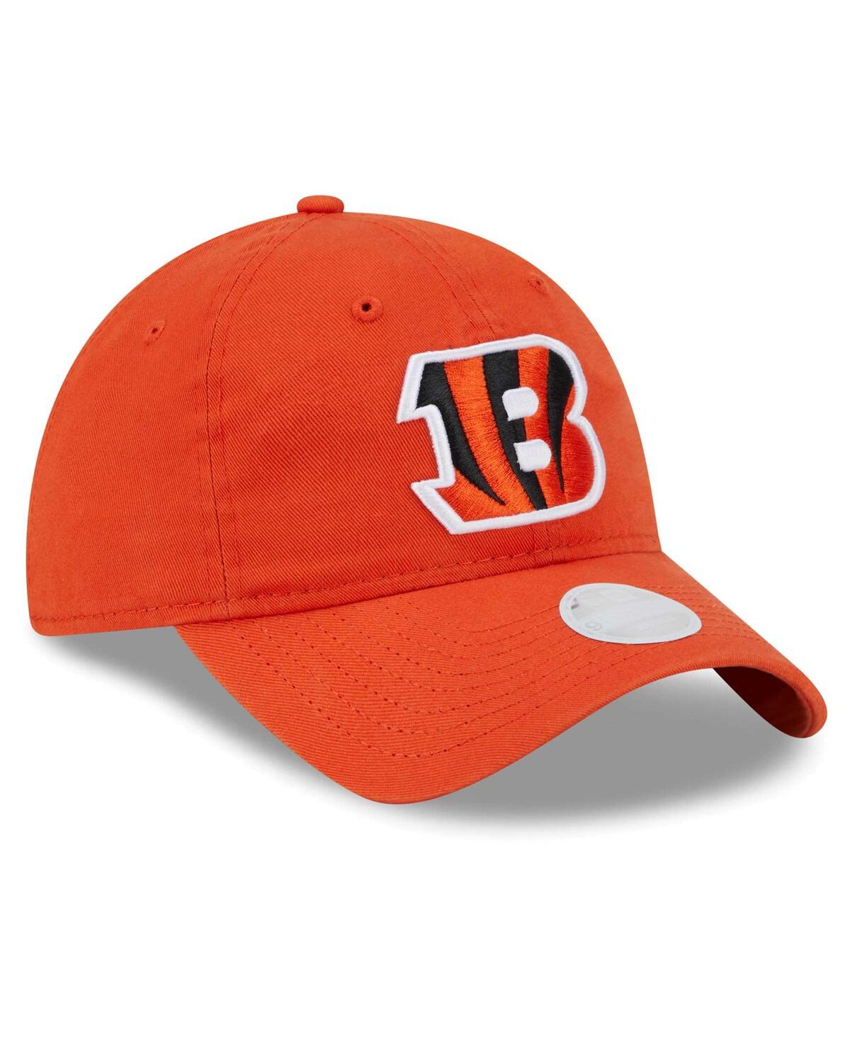 Women's New EraCincinnati Bengals Main Core Classic 2.0 9TWENTY Adjustable Hat - Orange