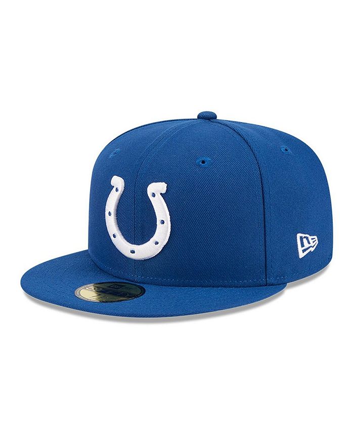 New Era Men's Royal Indianapolis Colts Main Patch 59FIFTY Fitted Hat ...