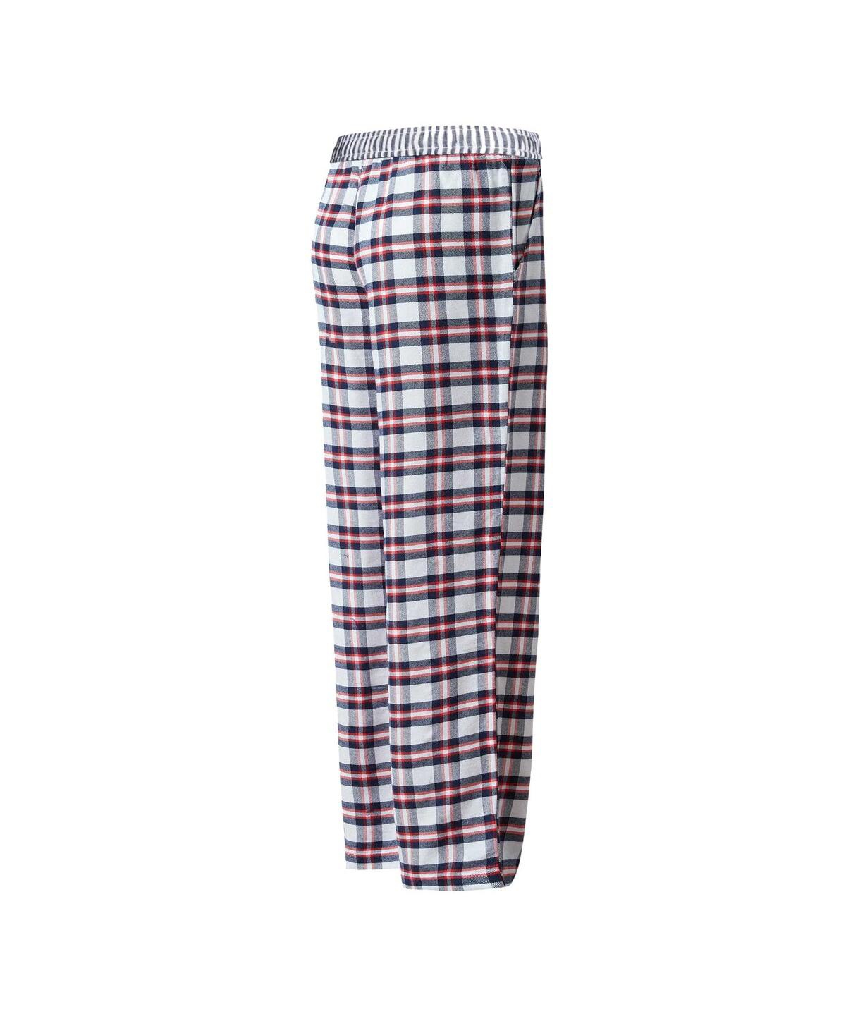 Shop Concepts Sport Women's  Navy, Red Atlanta Braves Sienna Flannel Sleep Pants In Navy,red