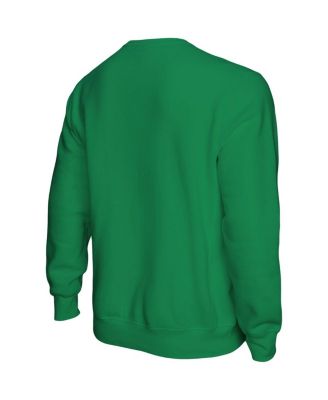 Men's Kelly Green Distressed Philadelphia Eagles Go Birds Pullover Sweatshirt