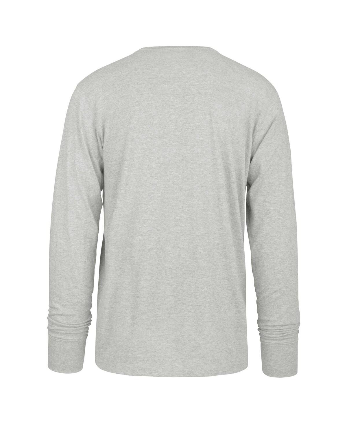 Men's '47 BrandDistressed Philadelphia Eagles Premier Franklin Long Sleeve T-shirt - Gray