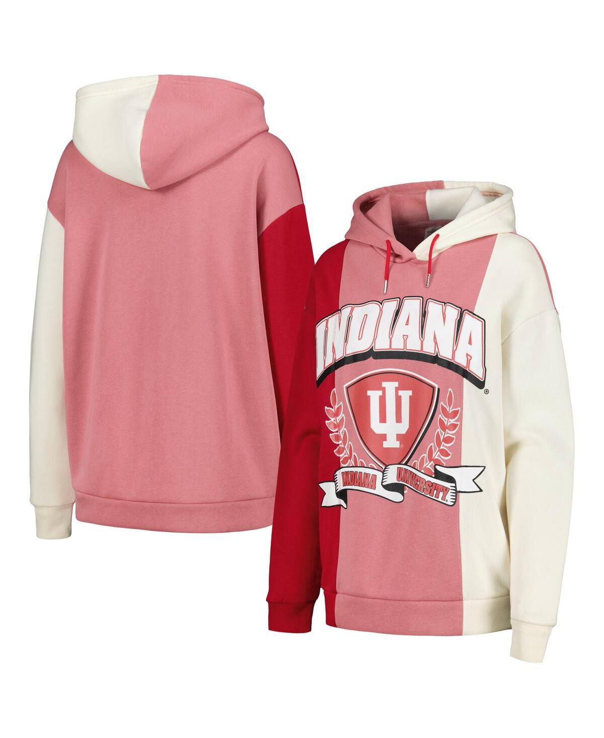 Gameday Couture Women's  Crimson Indiana Hoosiers Hall Of Fame Colorblock Pullover Hoodie