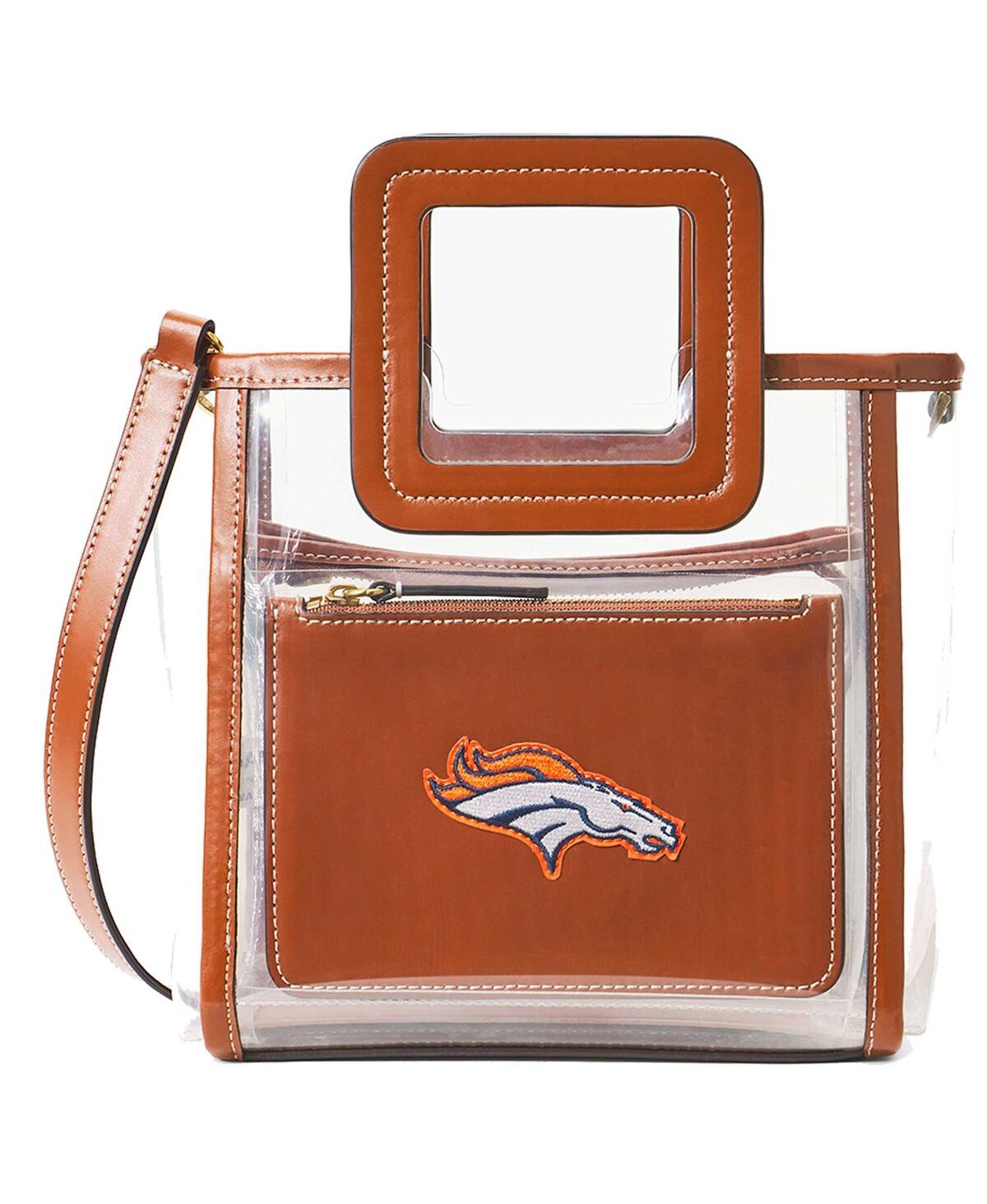 Staud Women's  Denver Broncos Clear Mini Shirley Bag In Brown