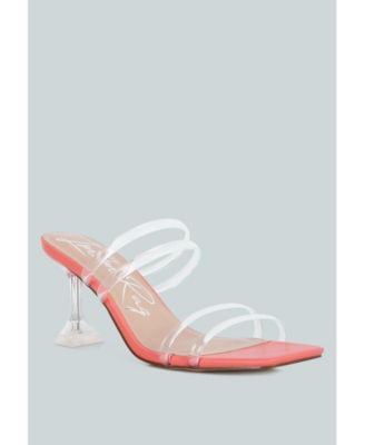 Nightfall Clear Spool Heel Sandal