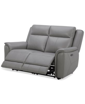 Addyson 64" 2-Pc. Leather Sofa with 2 Zero Gravity Recliners with Power Headrests, Created for Macy's