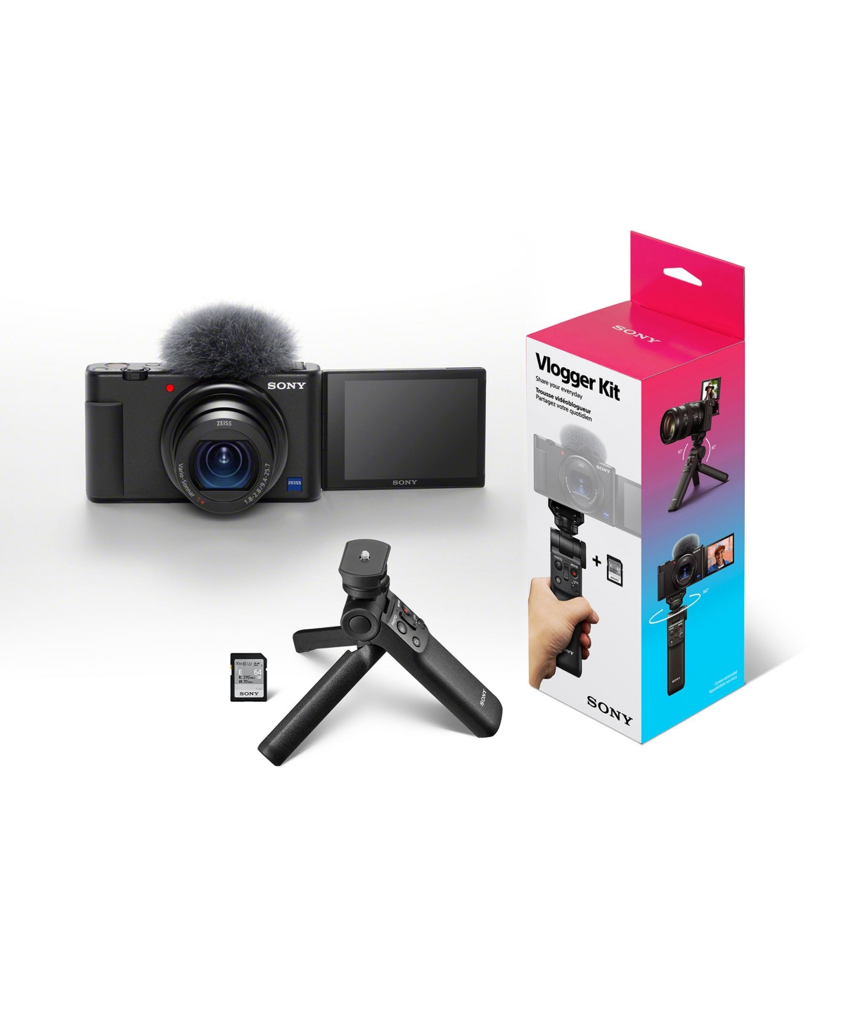 Sony Alpha Zv-E10 Aps-c with 16-50mm Lens Bundle with Creator Kit - Black
