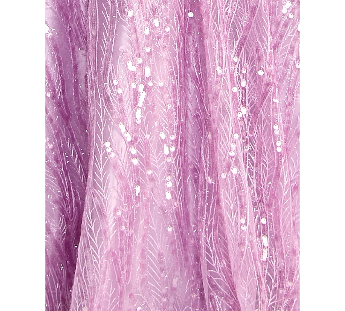 Shop City Studios Juniors' Sequin Embroidered Sleeveless Open-back Lace-up Gown, Created For Macy's In Lilac