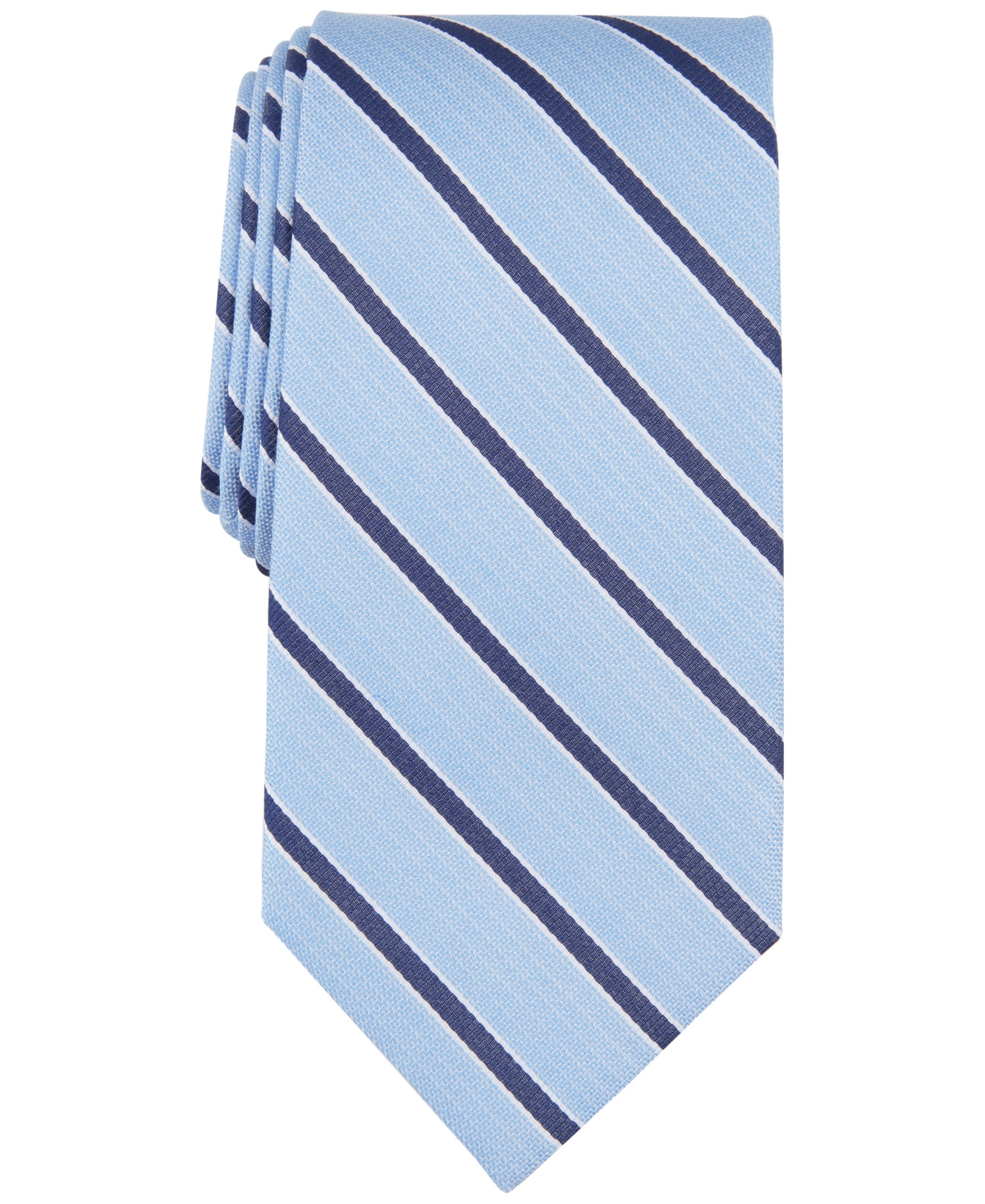 Michael Kors Men's Neptune Stripe Tie In Lt Blue