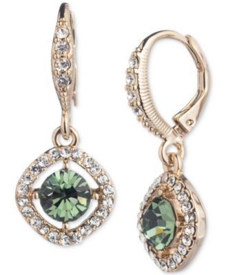 Givenchy - Silver-Tone & Gold-Tone Pav&eacute; & Color Cubic Zirconia Orbital Drop Earrings