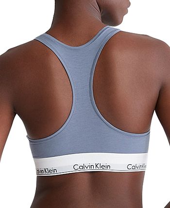 Calvin Klein Women's Modern Cotton Unlined Wireless Bralette, Nightshade, X- Small : : Clothing, Shoes & Accessories