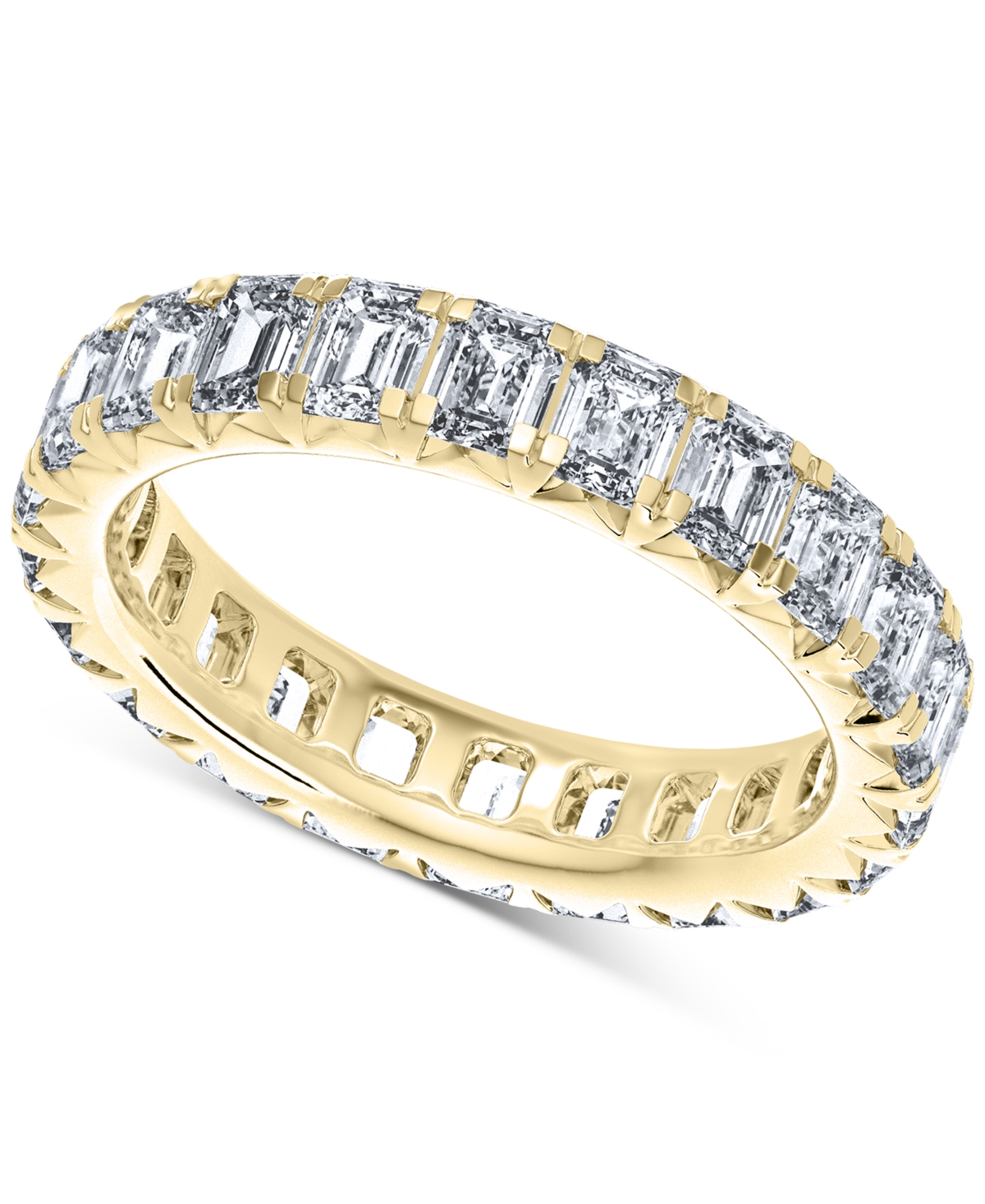 Diamond Emerald-Cut Eternity Band (4 ct. t.w.) in 14k Gold (Also in Platinum)