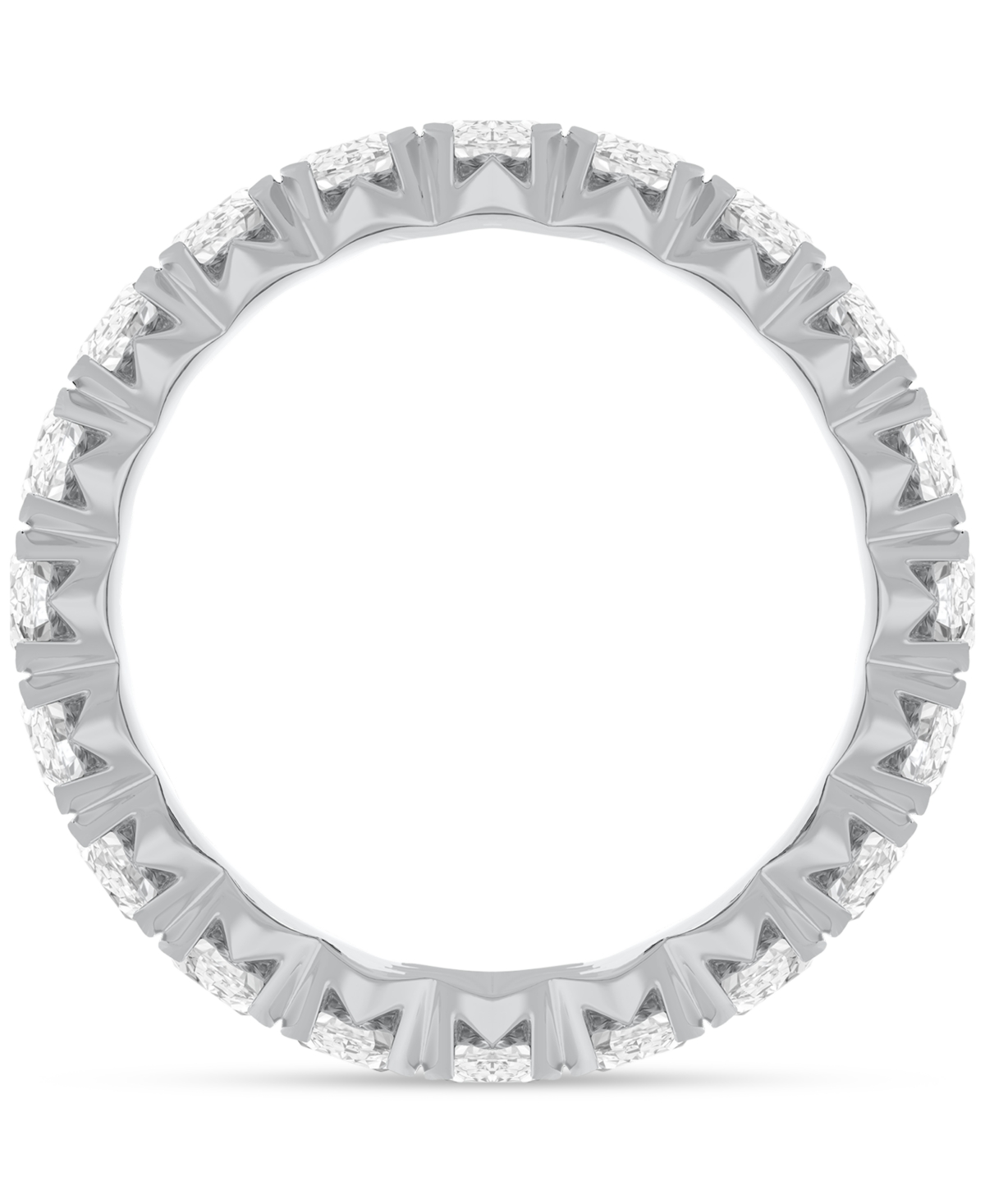 Diamond Oval-Cut Eternity Band (3 ct. t.w.) in 14k Gold (Also  - Platinum