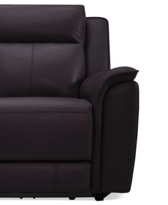 Addyson 117" 6-Pc. Leather Sectional with 3 Zero Gravity Recliners with Power Headrests & 1 Console