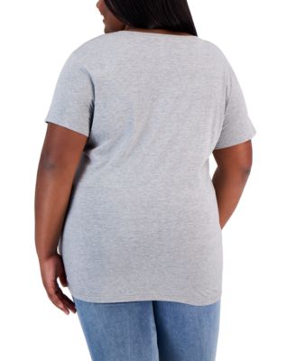 Trendy Plus Size Black Beautiful Graphic T-Shirt