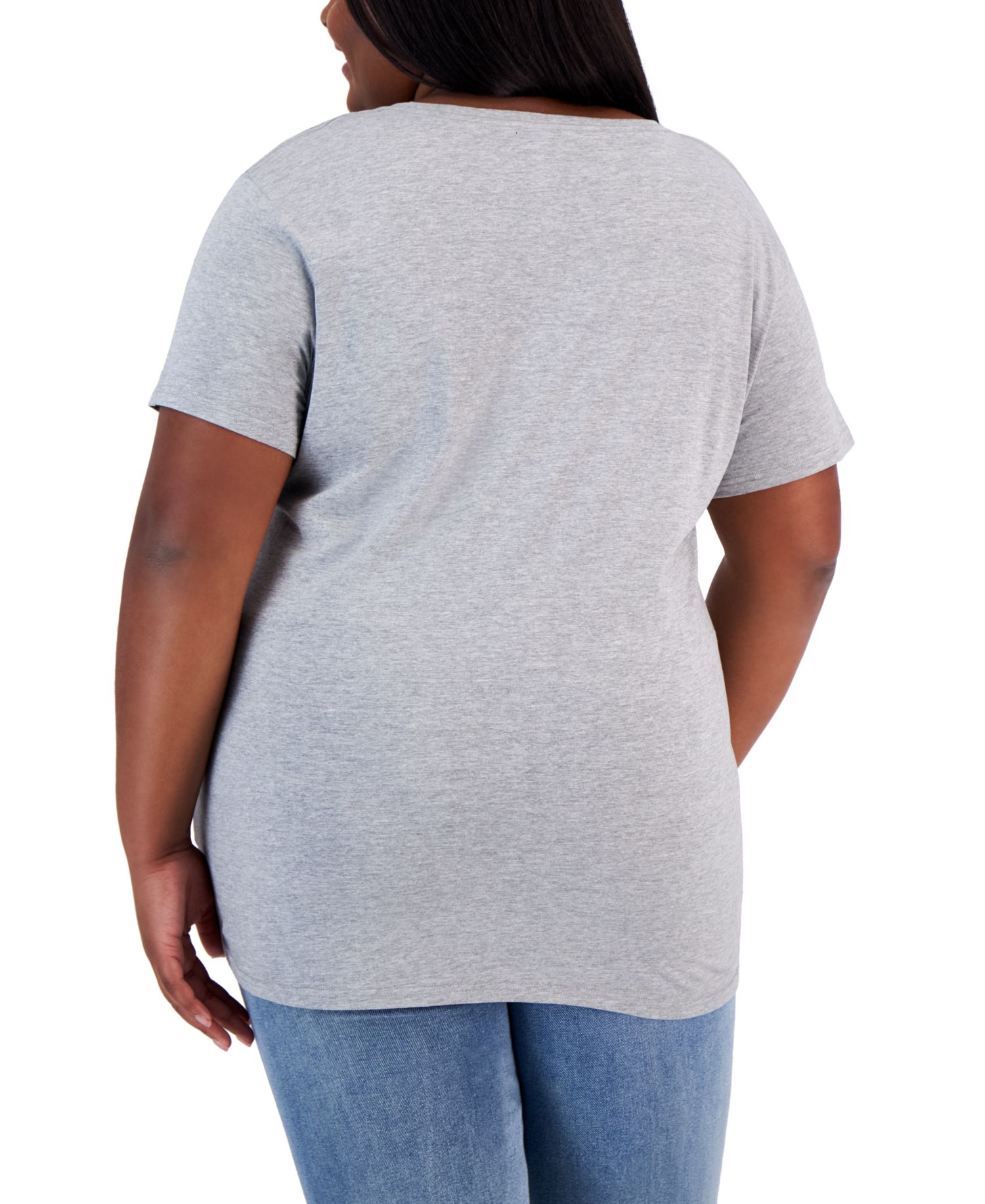 Trendy Plus Size Black Beautiful Graphic T-Shirt