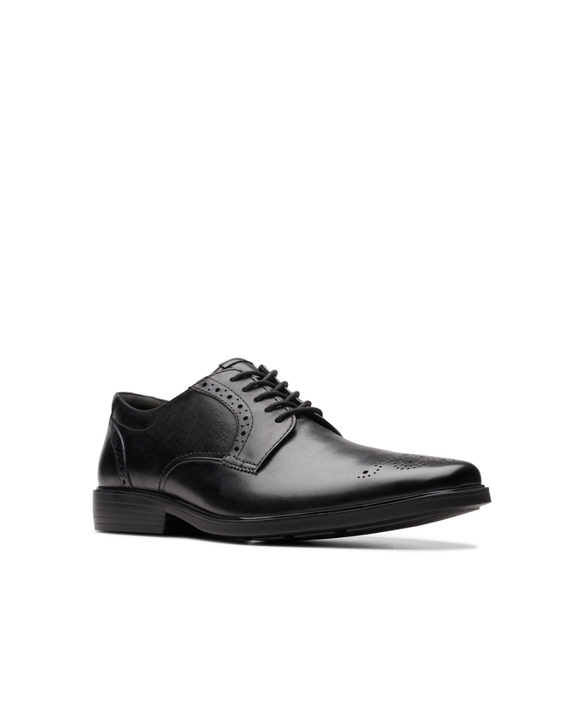Shop Clarks Men's Collection Lite Tie Slip On Dress Shoes In Black Combi Leather