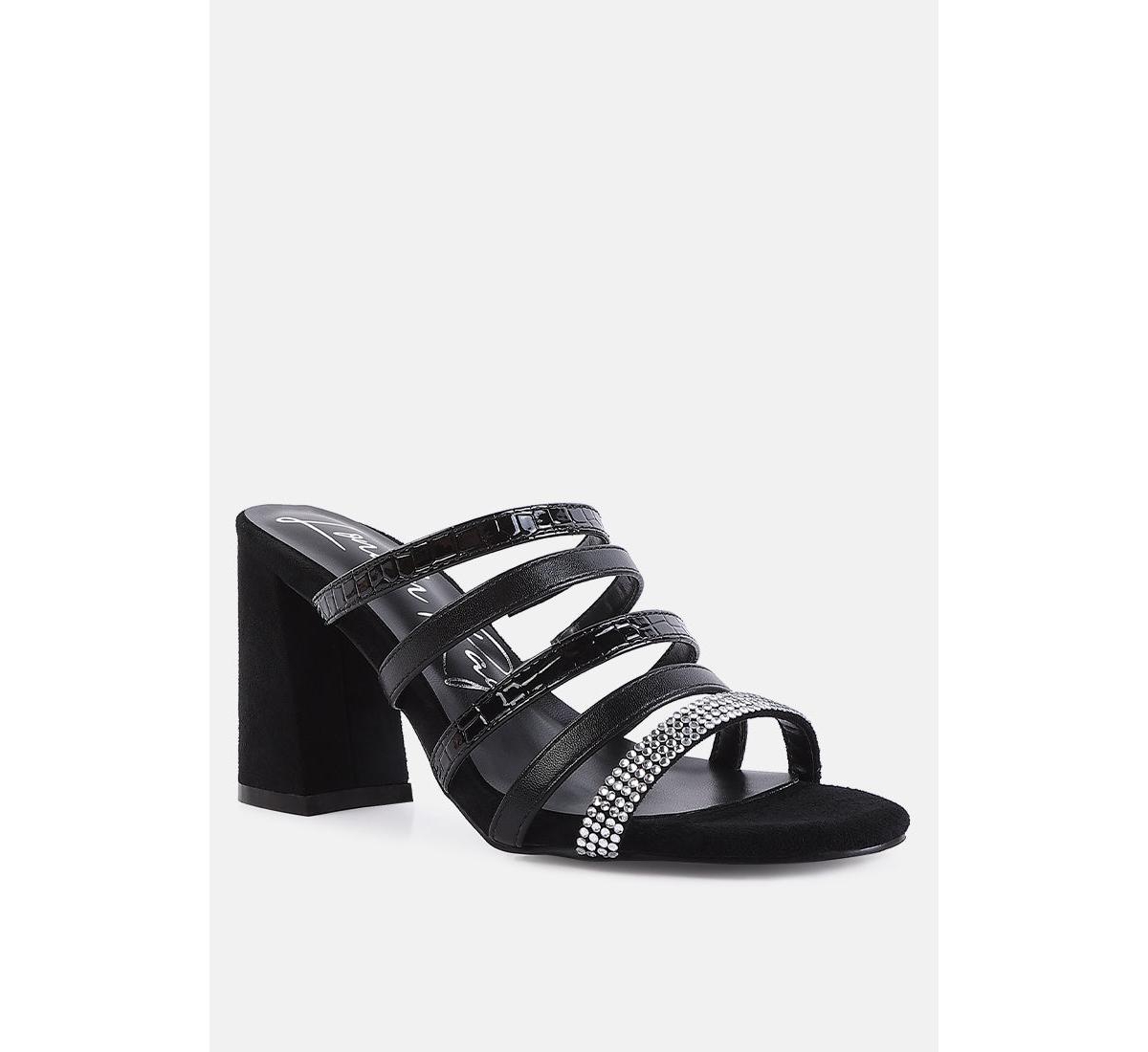Women's Peaches Strapped Rhinestone Embellished Sandals