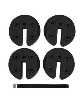 4 Pieces Water Filled Weight Plates for Shade Umbrella