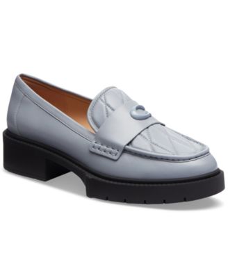 COACH - Women's Leah Platform Lug-Sole Block-Heel Loafers