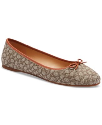 Coach Ivory suede store Flats