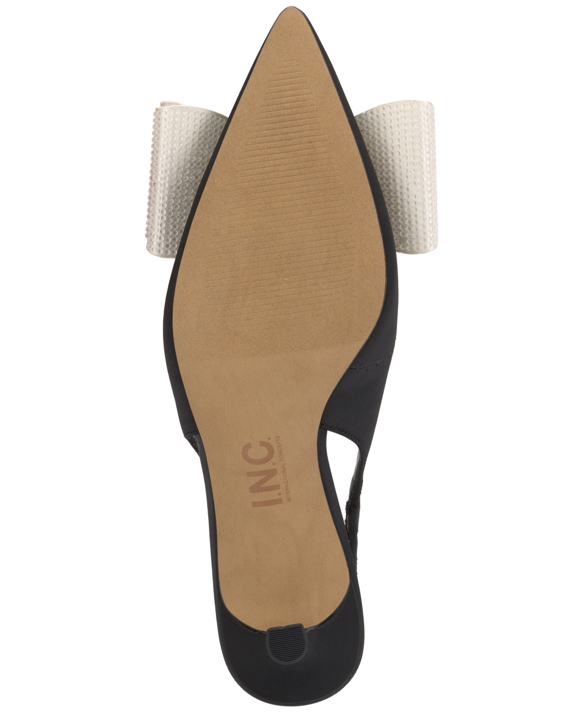 Inc International Concepts Women's Giverny Halter Back Pumps, Created For Macy's In Black,white Bow