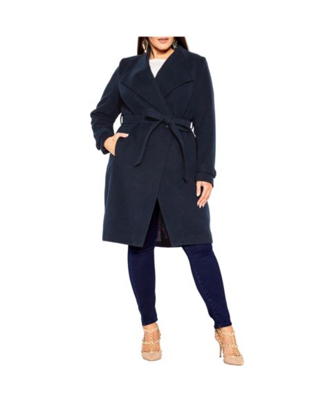 Женские куртки CITY CHIC Plus Size So Sleek Coat