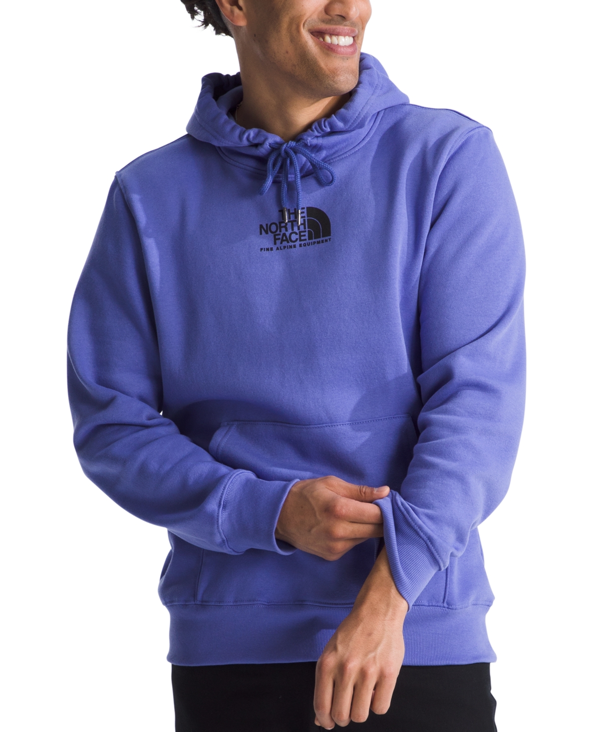 The North Face Men's Fine Alpine Hooded Sweatshirt In Dopamine Blue