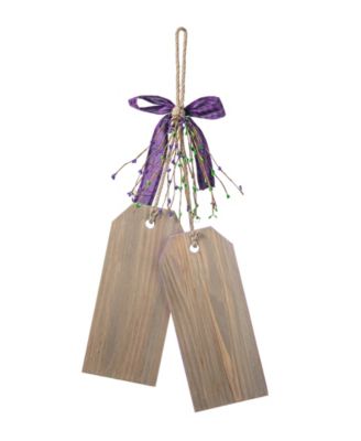 25.5" H Happy Mardi Gras Day Wooden Bookmark Door Hanger