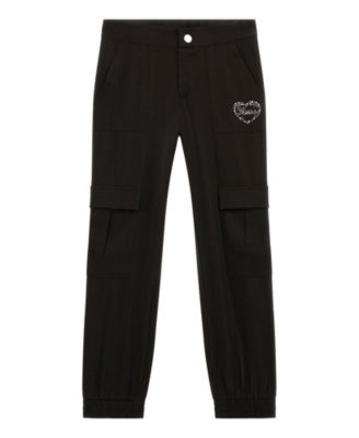 GUESS Big Girls Satin Cargo Jogger Pants - Macy's