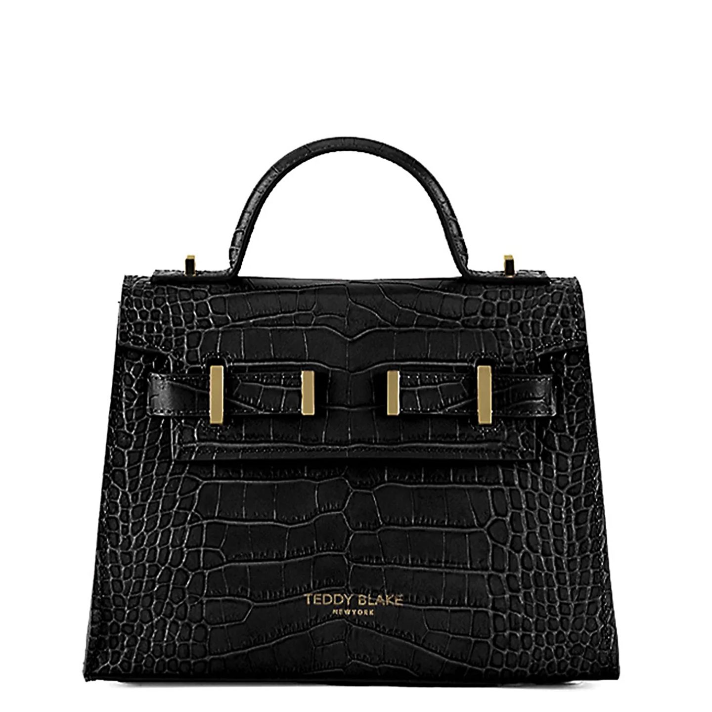 Женская сумка Teddy Blake Ava Croco 9", цвет: Чёрный — фото 1