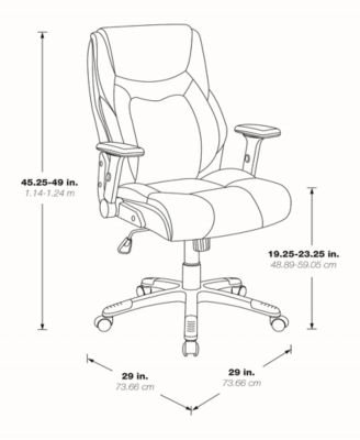 Office Star 49" Executive High Back Office Chair
