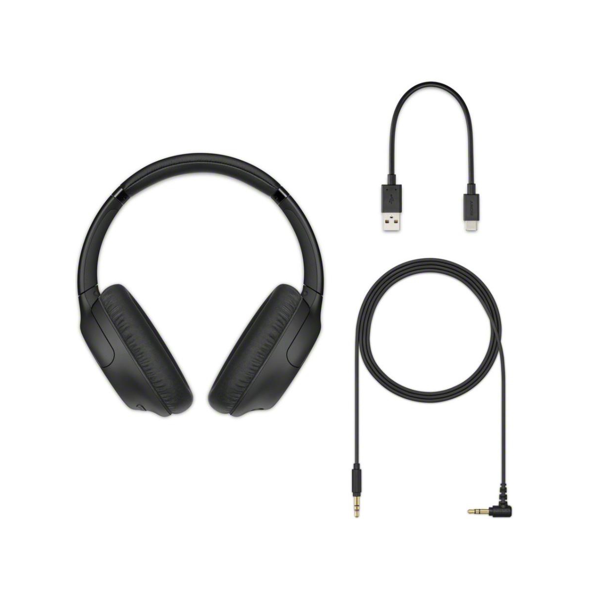 Sony WHCH710N Wireless Bluetooth Noise Canceling Over-the-Ear Headphones Bundle