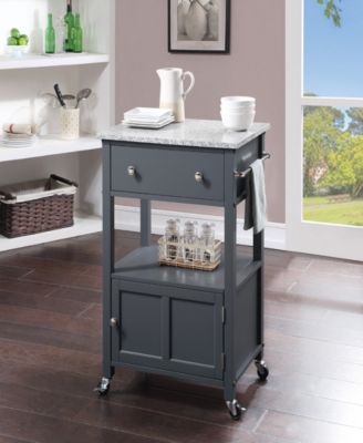 Office Star 36" Wood Fairfax Kitchen Cart