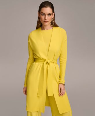 Donna Karan New York - Women's Tie Waist Long Cardigan