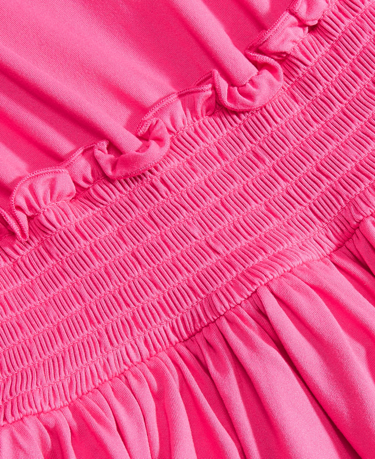 Shop Epic Threads Big Girls Solid Smocked Dress, Created For Macy's In Pink Lightening