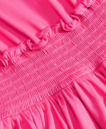 Epic Threads Big Girls Solid Smocked Dress, Created for Macy's - Macy's