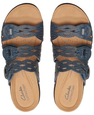 Laurieann Ruby Scalloped Twist Strap Slide Sandals