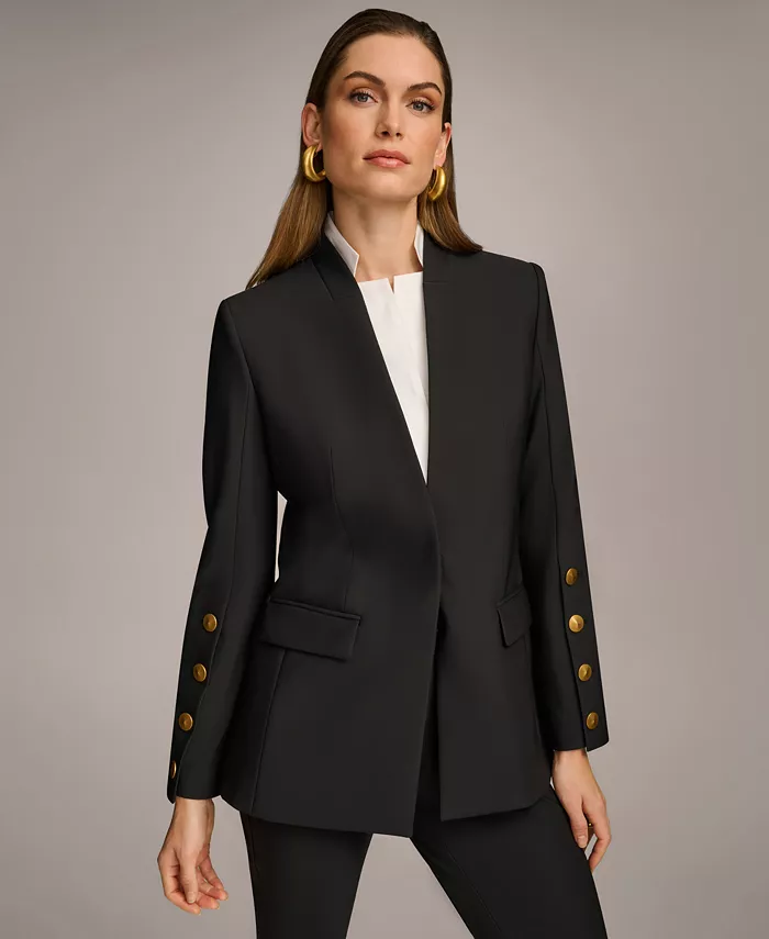 Women's Button-Sleeve Blazer - thumbnail 4