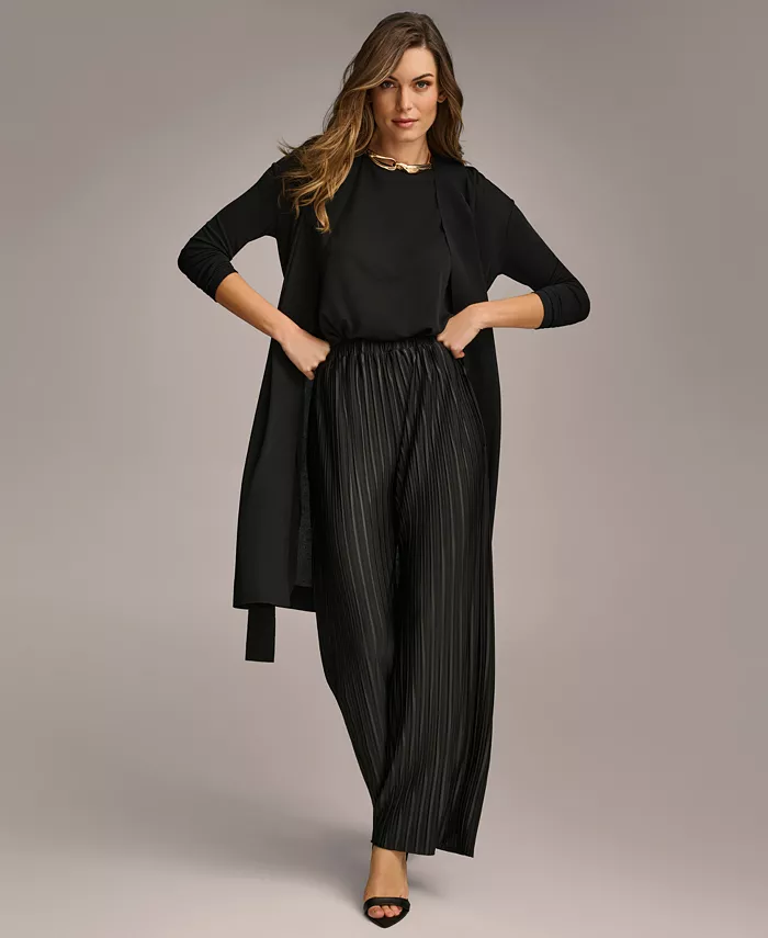 Women's Tie Waist Long Cardigan - thumbnail 5