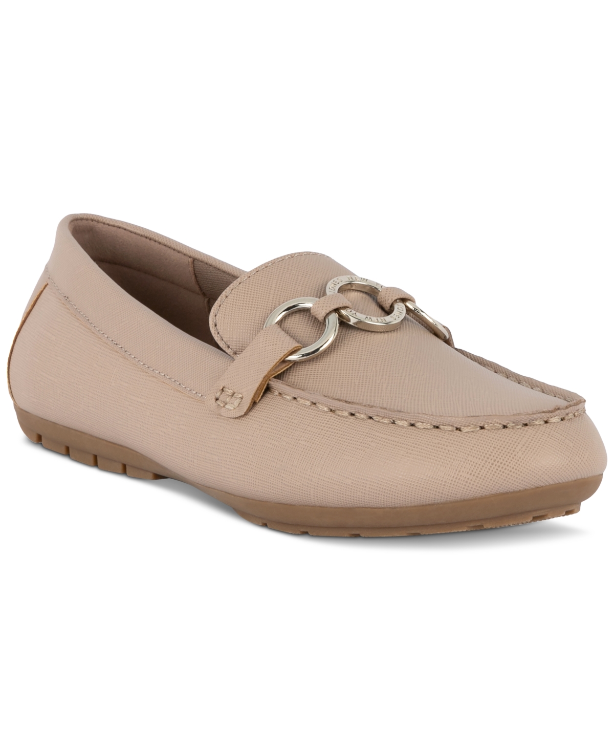 Women's Rannel Chain Ornamented Slip On Loafers - Taupe