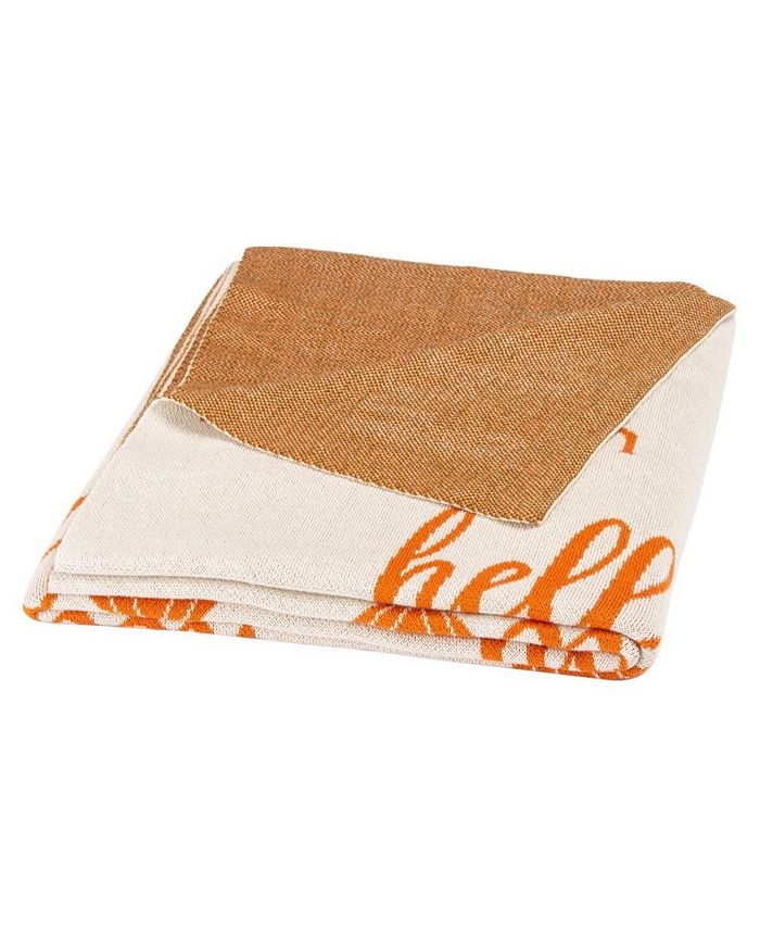 Safavieh Pumpkin Throw Blanket Macy's