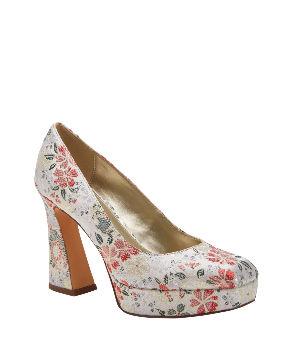 Katy Perry Women's Square Architectural Heel Pumps In Chalk Multi