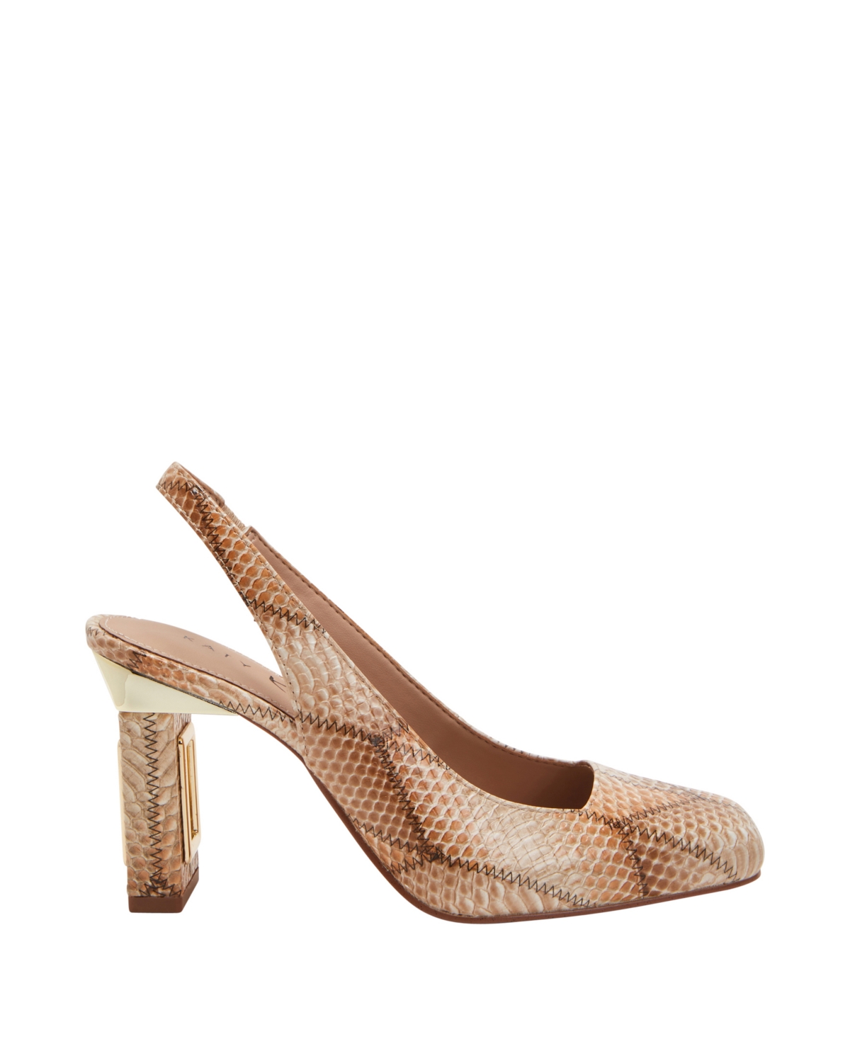 Katy Perry Women's The Hollow Heel Sling Back Pumps - Tan Multi- Polyurethane, Polyester