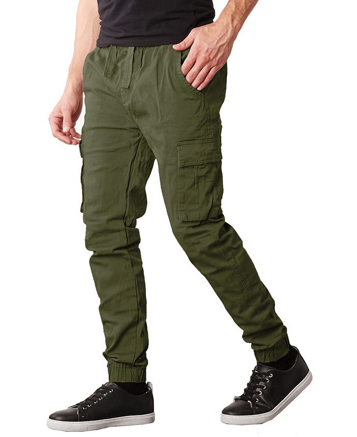 Galaxy By Harvic Men's Slim Fit Stretch Cargo Jogger Pants - Macy's