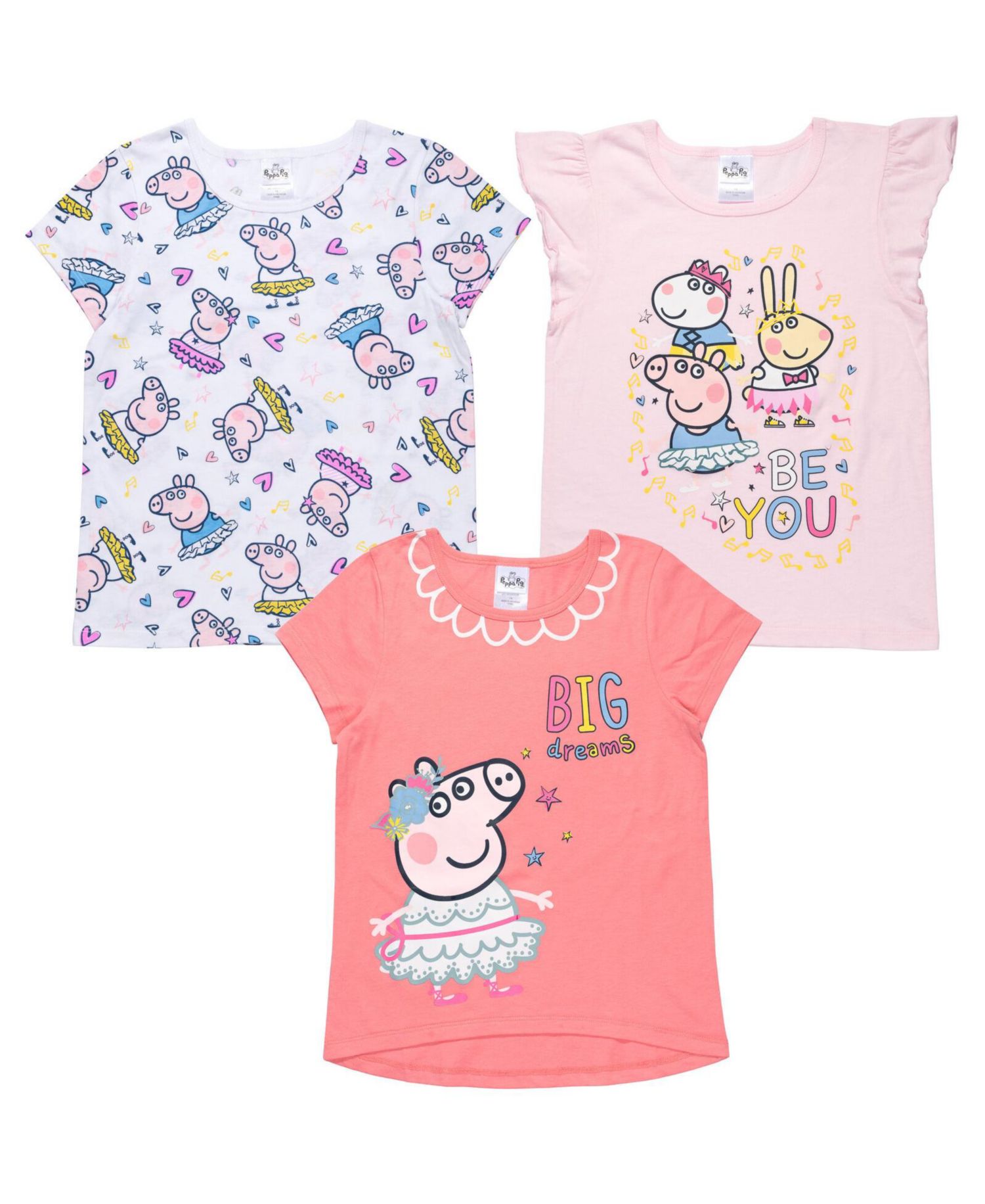 Girls 3 Pack T-Shirts